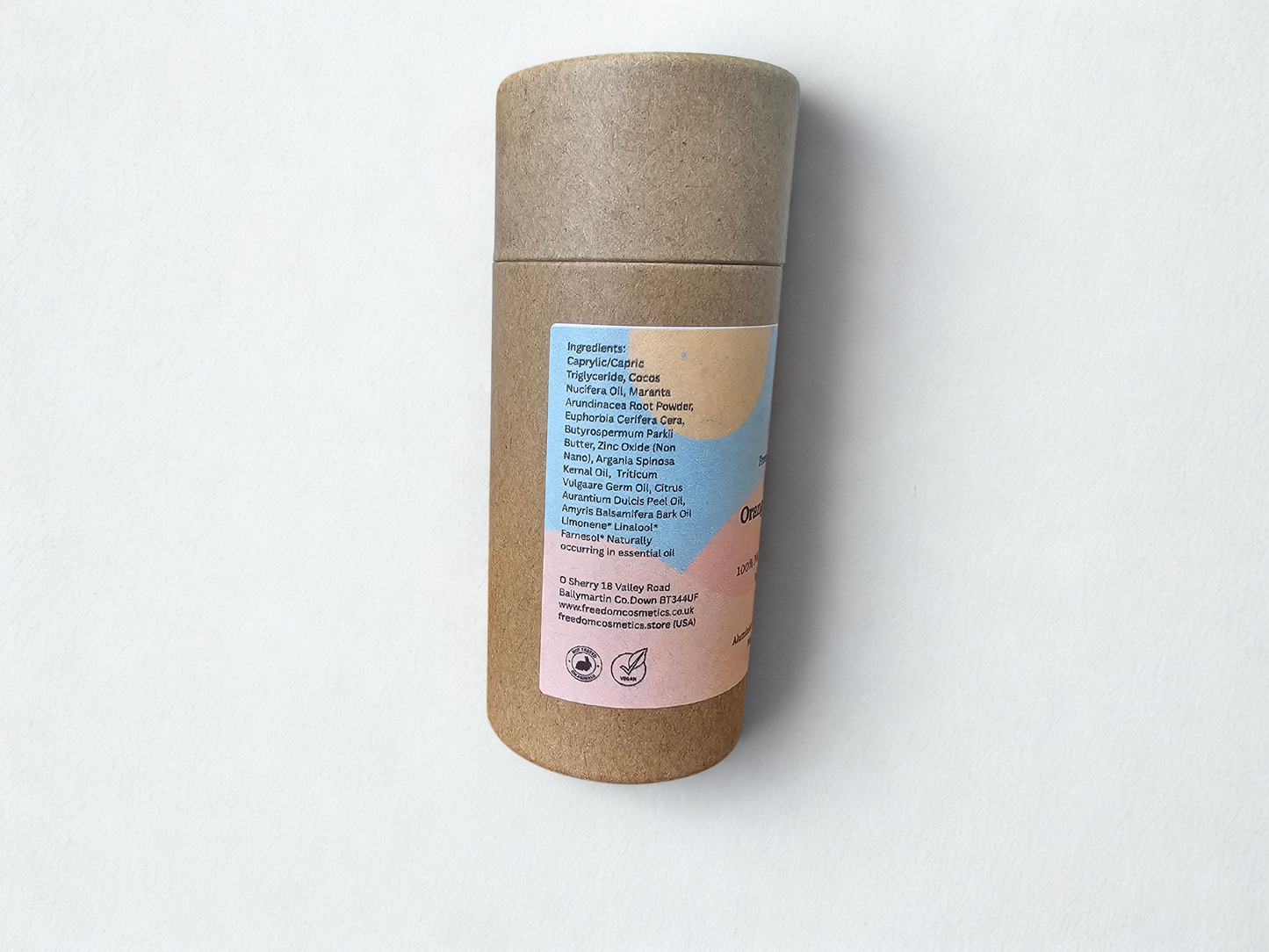Orange & Amyris Natural Deodorant – Plastic-Free, Zinc-Powered & Sensitive-Skin Friendly