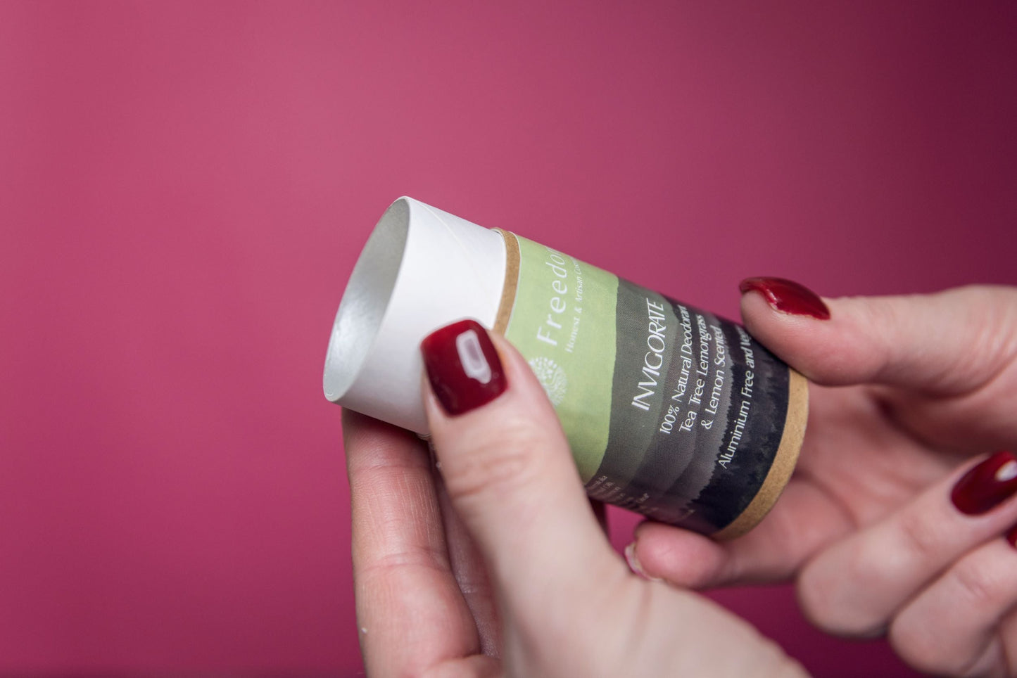 Invigorate Natural Deodorant scented Tea Tree Lemongrass & Lemon