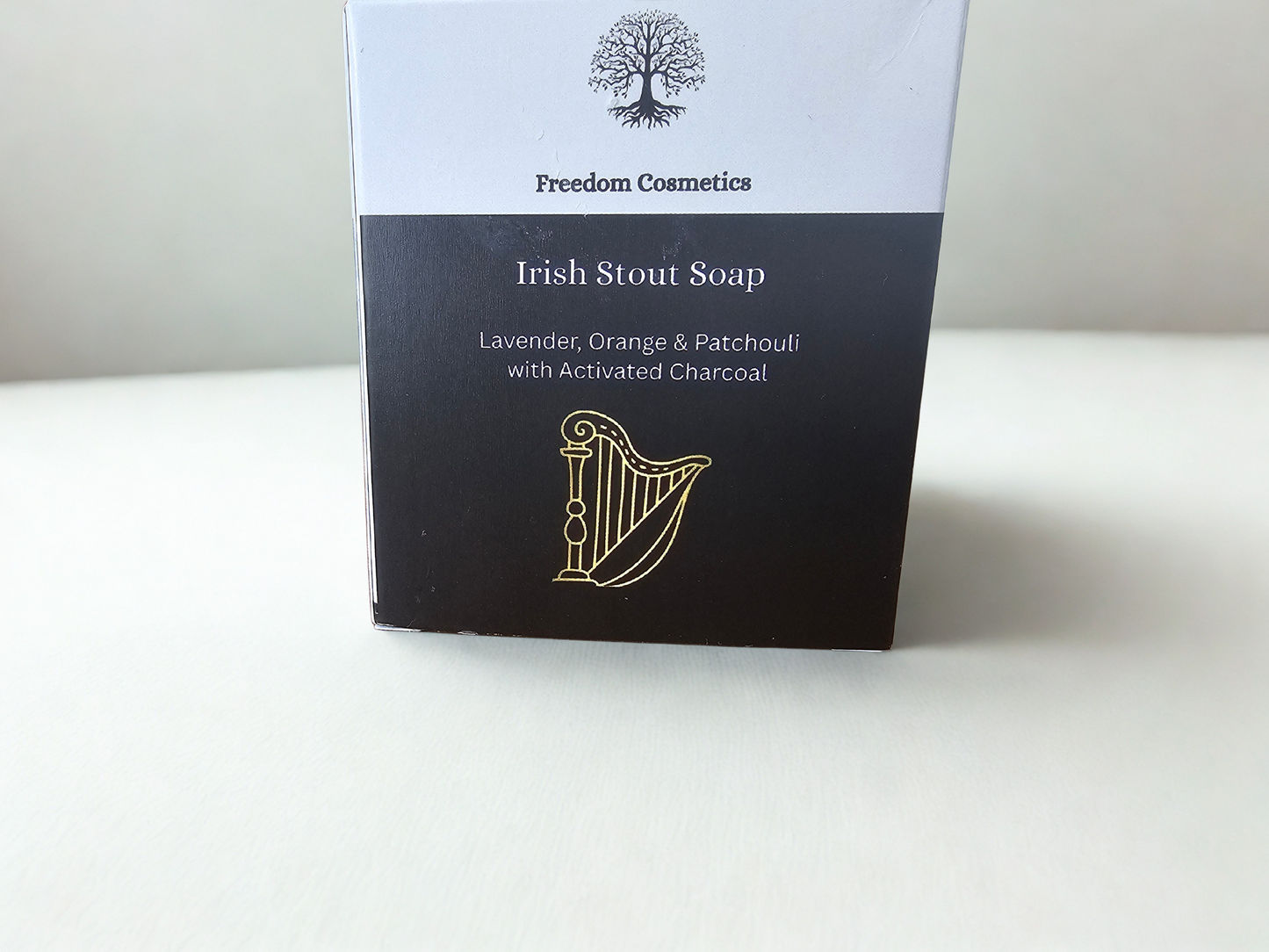 Irish Stout Soap Vegan Lavender Sweet Orange Patchouli and Activated Charcoal